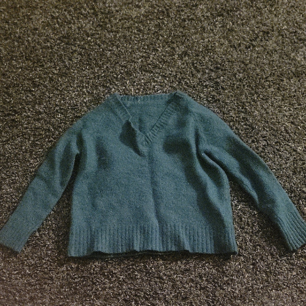 Lilla P Teal V-Neck Sweater